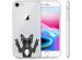 iMoshion Design hoesje iPhone SE (2022 / 2020) / 8 / 7  - Bulldog - Zwart