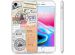 iMoshion Design hoesje iPhone SE (2022 / 2020) / 8 / 7  - Reizen - Multicolor
