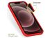 Accezz Liquid Silicone Backcover iPhone 13 Pro Max - Rood