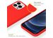 Accezz Liquid Silicone Backcover iPhone 13 Pro - Rood