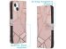 iMoshion Design Softcase Bookcase iPhone 13 - Pink Graphic