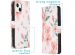 iMoshion Design Softcase Bookcase iPhone 13 - Blossom White
