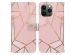 iMoshion Design Softcase Bookcase iPhone 13 Pro - Pink Graphic