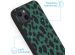 iMoshion Design hoesje iPhone 13 - Luipaard - Groen / Zwart