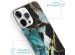 iMoshion Design hoesje iPhone 13 Pro Max - Marmer - Gebroken Blauw