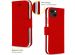 Accezz Wallet Softcase Bookcase iPhone 13 Mini - Rood