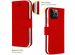 Accezz Wallet Softcase Bookcase iPhone 13 Pro - Rood