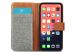 iMoshion Luxe Canvas Bookcase iPhone 13 - Grijs
