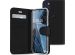 Accezz Wallet Softcase Bookcase Motorola Moto G60s - Zwart