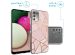 iMoshion Design hoesje Samsung Galaxy A03s - Grafisch Koper / Roze