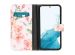 iMoshion Design Softcase Bookcase Samsung Galaxy S22 - Blossom Watercolor