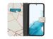iMoshion Design Softcase Bookcase Samsung Galaxy S22 - White Graphic