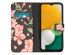 iMoshion Design Softcase Bookcase Samsung Galaxy A13 (5G) / A04s - Blossom Black
