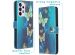 iMoshion Design Softcase Bookcase Samsung Galaxy A33 - Blue Butterfly