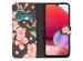 iMoshion Design Softcase Bookcase Samsung Galaxy A33 - Blossom Black