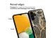 iMoshion Design hoesje Samsung Galaxy A13 (5G) / A04s - Bladeren / Zwart