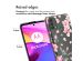 iMoshion Design hoesje Motorola Moto E30 / E40 - Bloem - Roze