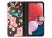 iMoshion Design Softcase Bookcase Samsung Galaxy A13 (4G) - Blossom Black