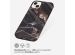 Selencia Aurora Fashion Backcover iPhone 14 Plus - Duurzaam hoesje - 100% gerecycled - Zwart Marmer