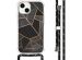iMoshion Design hoesje met koord iPhone 14 - Grafisch Koper - Zwart / Goud