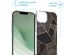 iMoshion Design hoesje met koord iPhone 14 Plus - Grafisch Koper - Zwart / Goud
