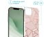 iMoshion Design hoesje met koord iPhone 14 Plus - Grafisch Koper - Roze / Goud