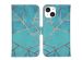 iMoshion Design Softcase Bookcase iPhone 14 - Blue Graphic