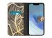 iMoshion Design Softcase Bookcase iPhone 14 - Golden Leaves