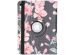 iMoshion 360° Draaibare Design Bookcase iPad 10 (2022) 10.9 inch - Blossom Watercolor Black