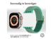 iMoshion Elastisch nylon bandje Apple Watch Series 1-9 / SE / Ultra (2) - 42/44/45/49 mm - Turquoise
