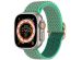iMoshion Elastisch nylon bandje Apple Watch Series 1-9 / SE / Ultra (2) - 42/44/45/49 mm - Turquoise