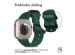 iMoshion Nylon bandje Apple Watch Series 1-9 / SE / Ultra (2) - 42/44/45/49 mm - Donkergroen