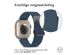 iMoshion Magnetisch lederen bandje Apple Watch Series 1-9 / SE / Ultra (2) - 42/44/45/49 mm - Blauw