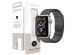 Selencia Stalen magnetisch bandje Apple Watch Series 1-9 / SE - 38/40/41mm - Zwart