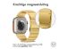Selencia Stalen magnetisch bandje Apple Watch Series 1-9 / SE / Ultra (2) - 42/44/45/49 mm - Goud