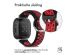 iMoshion Siliconen sport bandje Fitbit Versa 4 / 3 / Sense (2) - Zwart/Rood
