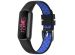 iMoshion Siliconen sport bandje Fitbit Luxe - Zwart/Blauw