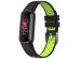 iMoshion Siliconen sport bandje Fitbit Luxe - Zwart/Groen