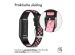 iMoshion Siliconen sport bandje Fitbit Luxe - Zwart/Roze