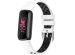 iMoshion Siliconen sport bandje Fitbit Luxe - Wit/Zwart