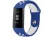 iMoshion Siliconen sport bandje Fitbit Charge 3  /  4 - Blauw / Wit
