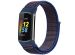 iMoshion Nylon bandje Fitbit Charge 5 / Charge 6 - Maat S - Blauw