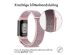 iMoshion Nylon bandje Fitbit Charge 5 / Charge 6 - Maat S - Roze