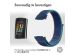 iMoshion Nylon bandje Fitbit Charge 5 / Charge 6 - Maat L - Donkerblauw
