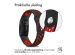 iMoshion Siliconen sport bandje Fitbit Inspire - Zwart / Rood