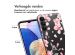 iMoshion Design hoesje Samsung Galaxy A14 (5G/4G) - Bloem - Roze