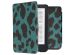 iMoshion Design Slim Hard Case Sleepcover Kobo Clara 2E / Tolino Shine 4 - Green Leopard