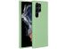 Accezz Liquid Silicone Backcover Samsung Galaxy S23 Ultra - Groen