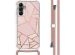 iMoshion Design hoesje met koord Samsung Galaxy A14 (5G/4G) - Grafisch Koper - Roze / Goud