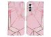 iMoshion Design Softcase Bookcase Samsung Galaxy A14 (5G) - Pink Graphic